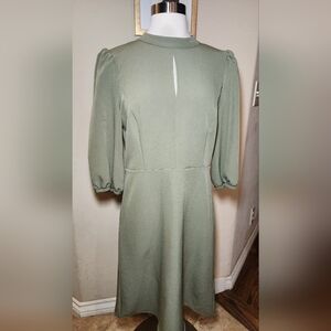 Nanette Lepore A-line dress martini olive size 6‎
